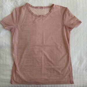 Victoria's Secret Pink Sparkle Short Sleeve Tee